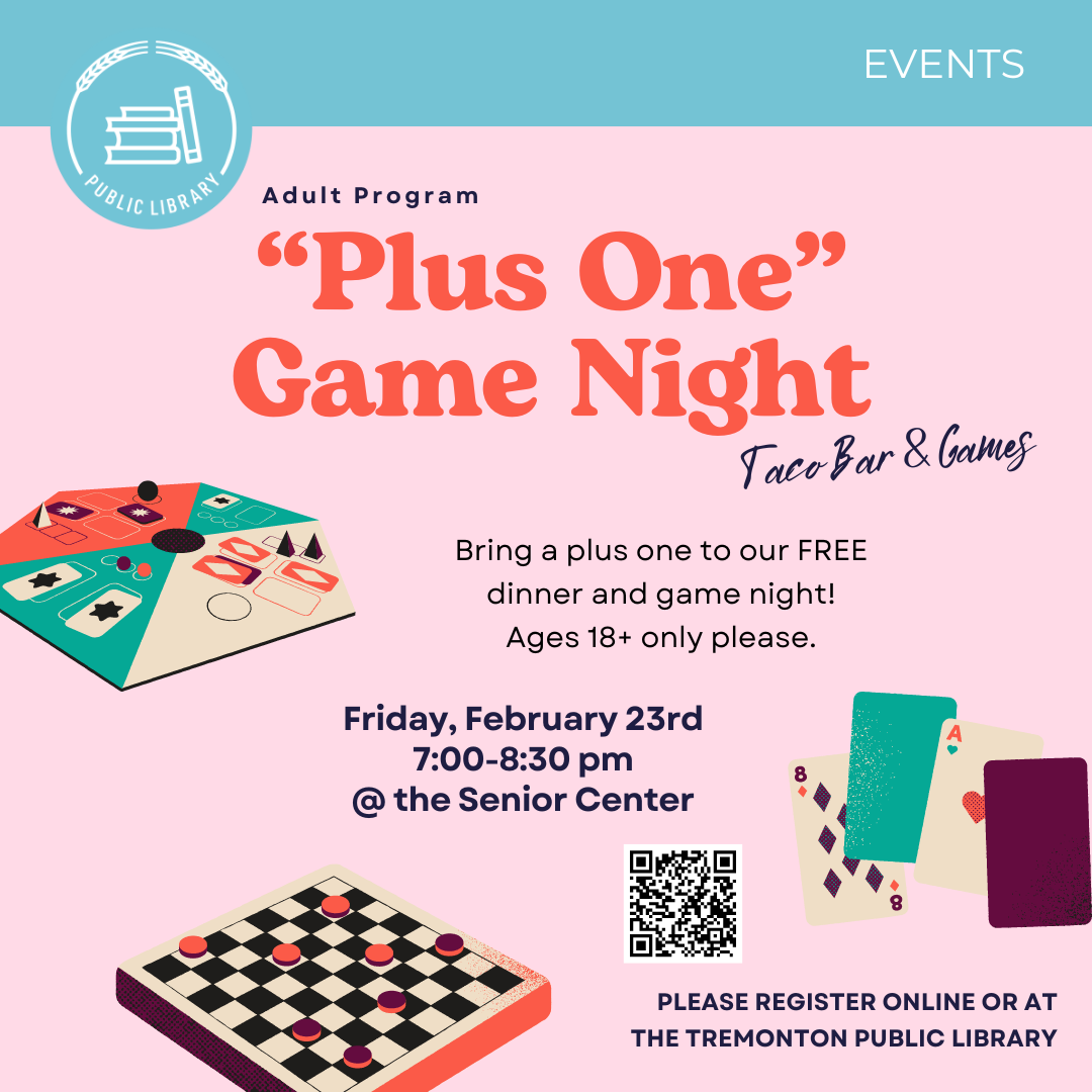 Featured image for ““Plus One” Game & Dinner Night”
