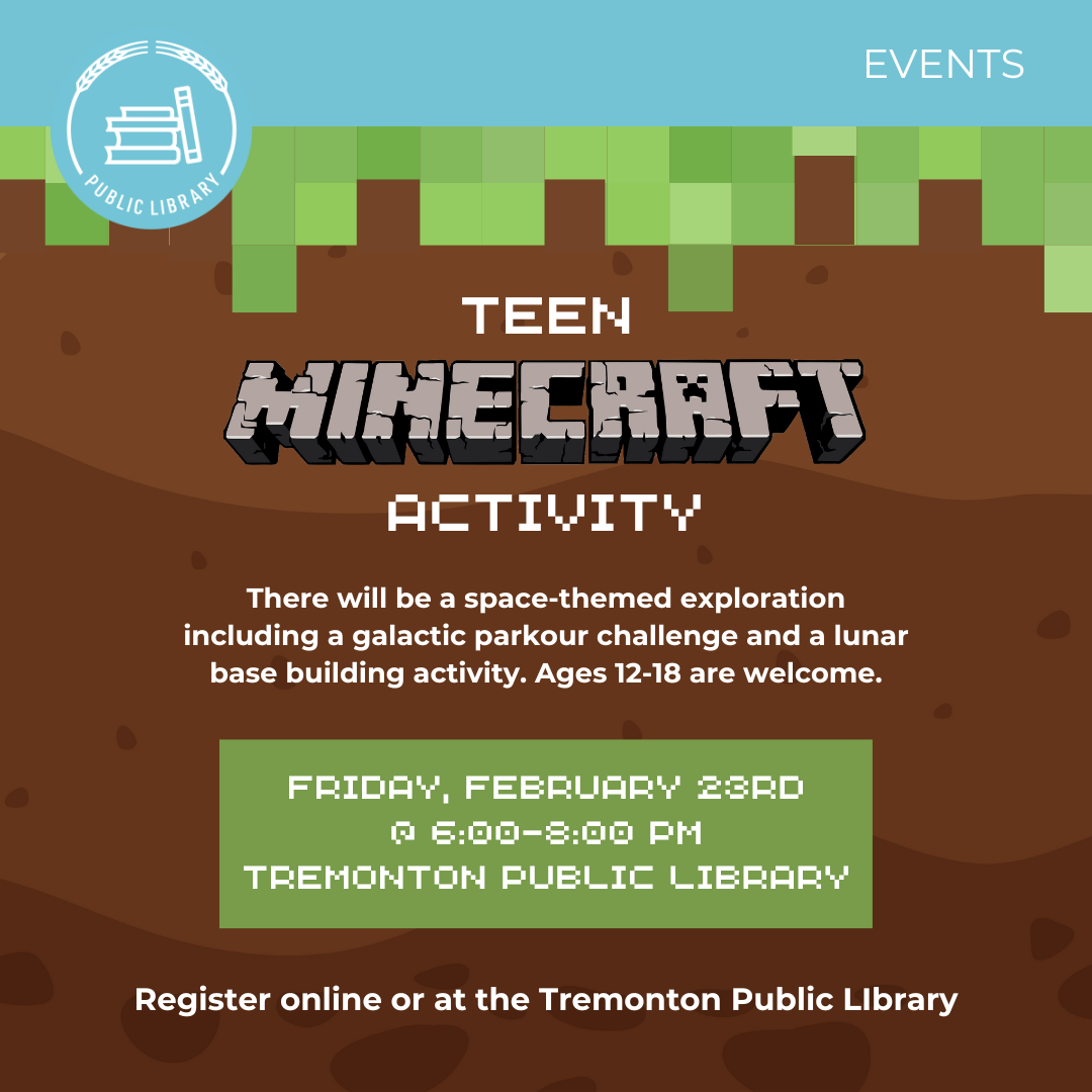 Featured image for “Teen Minecraft Activity”