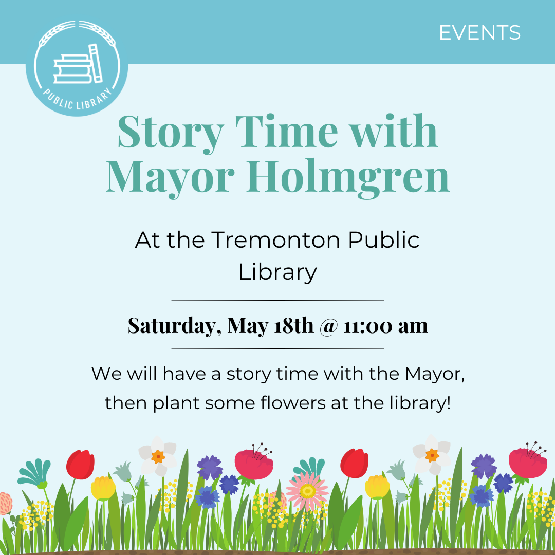 Featured image for “Story Time & Planting Flowers with Mayor Holmgren!”